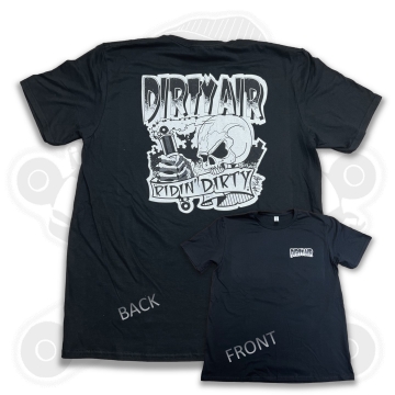 DIRTY AIR Tee Shirt - Ridin' Dirty 2 BLACK